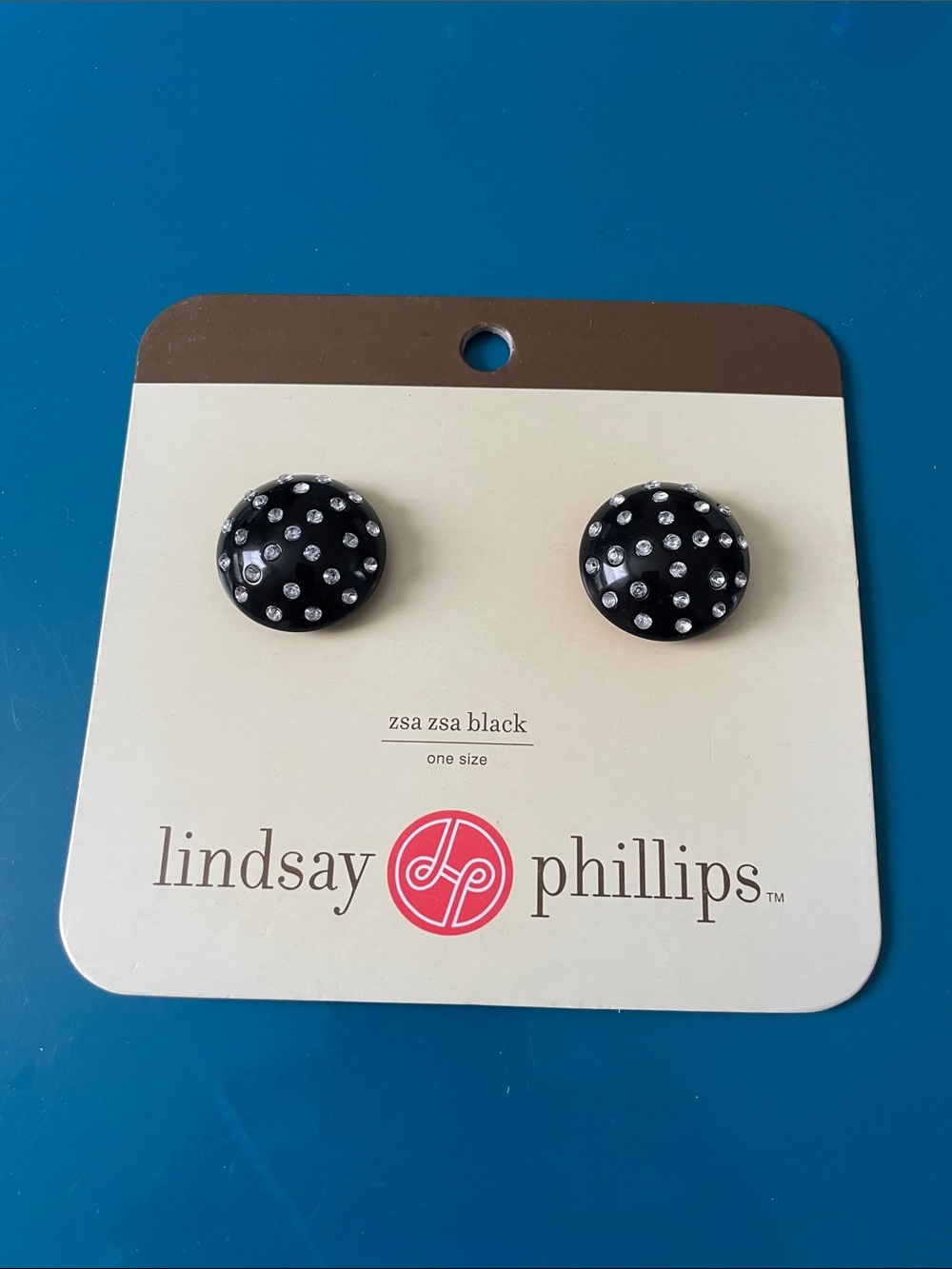 lindsay phillips shoe charms in Black with Clear Rhinestones - zsa zsa black